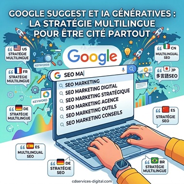 Google Suggest et IA génératives : la stratégie multilingue pour être cité partout Christelle Danjoux