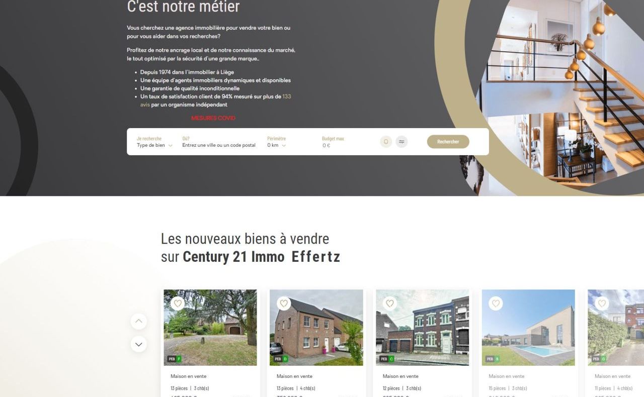 Création site web immobilier