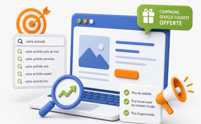 Offre spéciale site web + Google Suggest